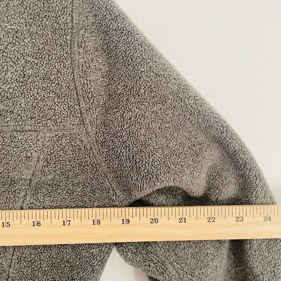 Y2K Abercrombie Fitch Gray Fleece Zip Up Jacket‎ Pockets Cozy Warm Womens L - Picture 8 of 11